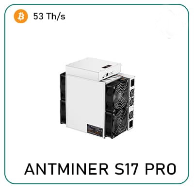 Bitmain Antminer S17 Pro (53Th) Bitcoin Miner