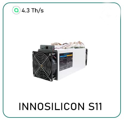 Innosilicon S11 SiaMaster Blake2b Algorithm Miner $899.00 / 0.01519 Ƀ